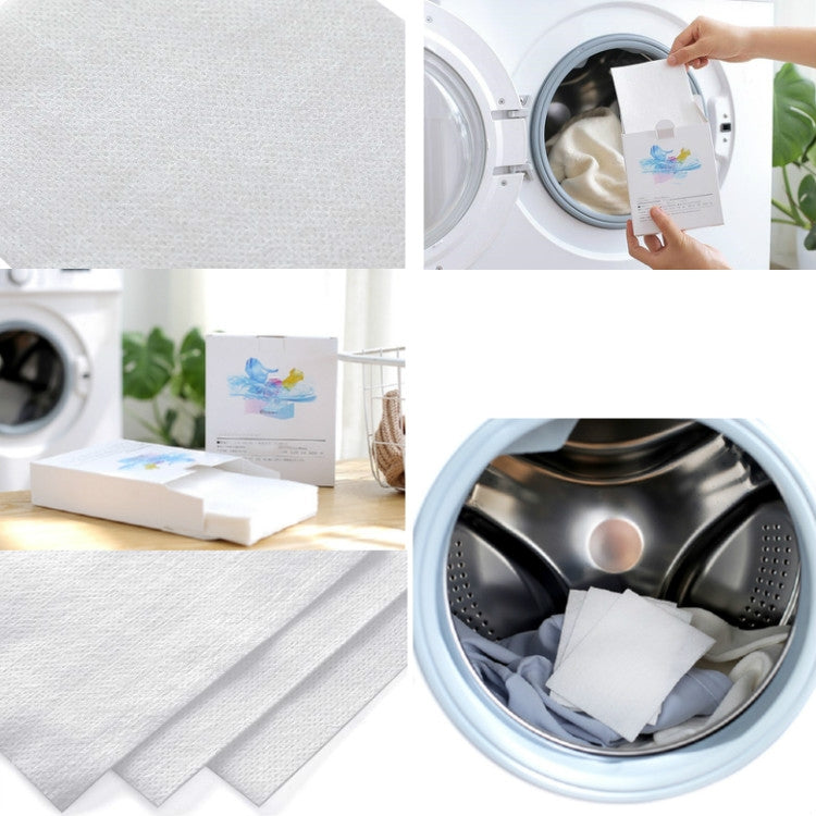 120 unidades / 5 caixas de película absorvente anti-desvanecimento para roupa, ideal para evitar que as cores se misturem.