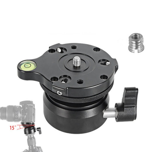 BENXIN DY-60N Universal Horizontal Adjustment Base Panoramic Pan-tilt SLR Camera Adjustment Table Hemispherical Base, DY-60N 1/4 inch
