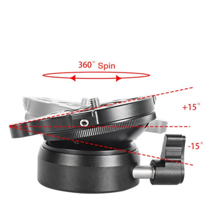 BENXIN DY-60N Universal Horizontal Adjustment Base Panoramic Pan-tilt SLR Camera Adjustment Table Hemispherical Base, DY-60N 1/4 inch