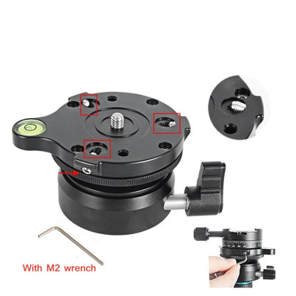 BENXIN DY-60N Universal Horizontal Adjustment Base Panoramic Pan-tilt SLR Camera Adjustment Table Hemispherical Base, DY-60N 1/4 inch