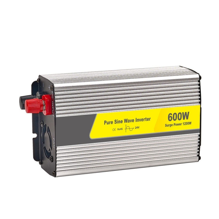 Inversor de corriente SUVPR DY-LG600S de onda sinusoidal pura para coche, 600 W, 24 V CC a 220 V CA, con toma de corriente universal, 600 W, 12 V CC y 24 V CC.