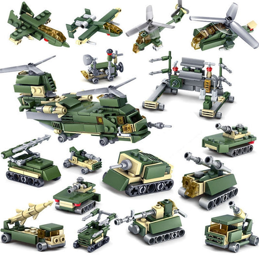 KAZI 16 in 1 Sets Land Team Building Block Educational Toys, Age Range: 6 Years Old Above, 84053