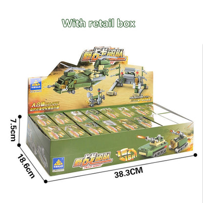 KAZI - Juego de bloques de construcción 16 en 1 para equipos terrestres, juguetes educativos, rango de edad: a partir de 6 años, 84053