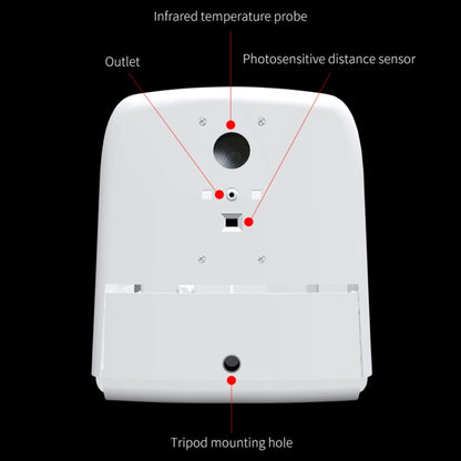 K9 Pro Handsfree Non-contact Body Light-sensitive Distance Sensor Thermometer + 1000ml Automatic Non-contact Liquid Soap Dispenser with Base Mount, K9 Pro