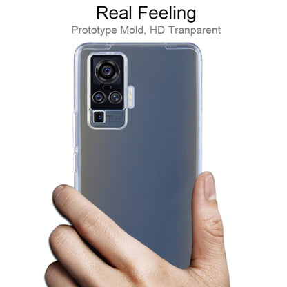 For Vivo X50 Pro 0.75mm Ultra-Thin Transparent TPU Protective Case, For Vivo X50 Pro