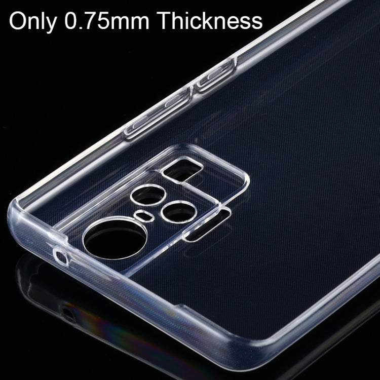 For Vivo X50 Pro 0.75mm Ultra-Thin Transparent TPU Protective Case, For Vivo X50 Pro