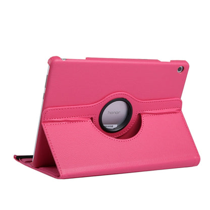 Litchi Texture Horizontal Flip 360 Degrees Rotation Leather Case for Huawei MediaPad T5 10.1, with Holder, For MediaPad T5 10.1
