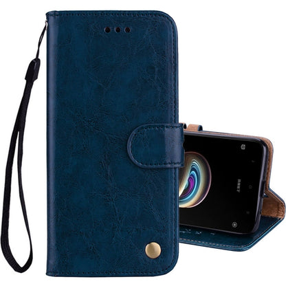 For Xiaomi  Redmi 5A Business Style Oil Wax Texture Horizontal Flip Leather Case with Holder & Card Slots & Wallet & Lanyard, For Xiaomi Redmi 5A