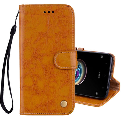 For Xiaomi  Redmi 5A Business Style Oil Wax Texture Horizontal Flip Leather Case with Holder & Card Slots & Wallet & Lanyard, For Xiaomi Redmi 5A