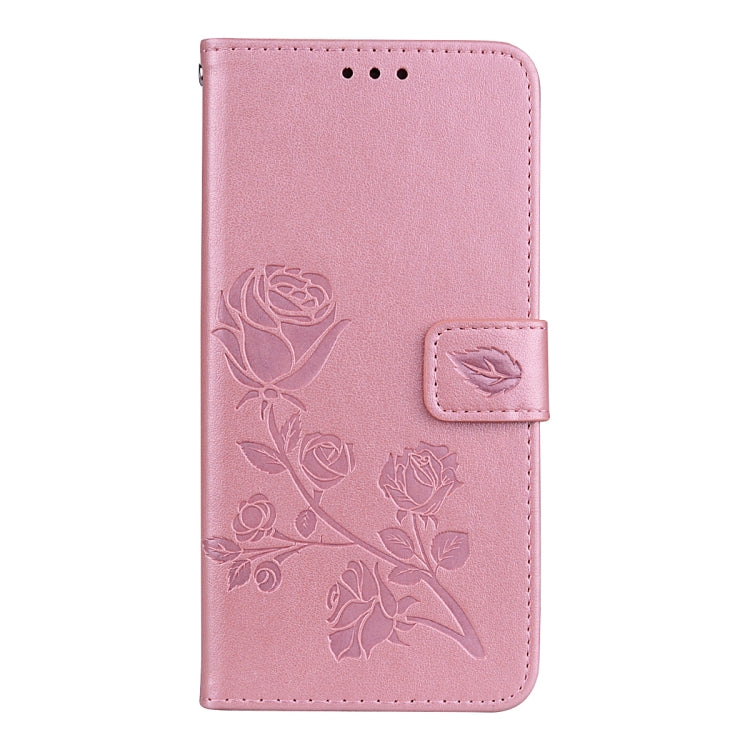 Funda de piel sintética con tapa horizontal, diseño ecológico, con relieve rosa, ranuras para tarjetas y billetera para Xiaomi Redmi 5 Plus