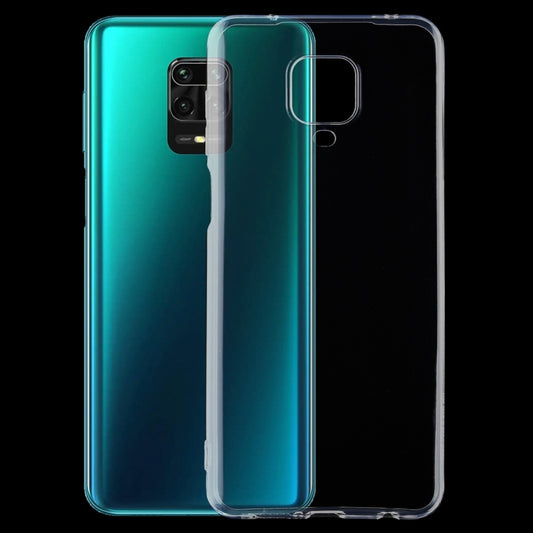 Capa protetora ultrafina TPU transparente de 0,5 mm para Xiaomi Redmi Note 9 Pro.