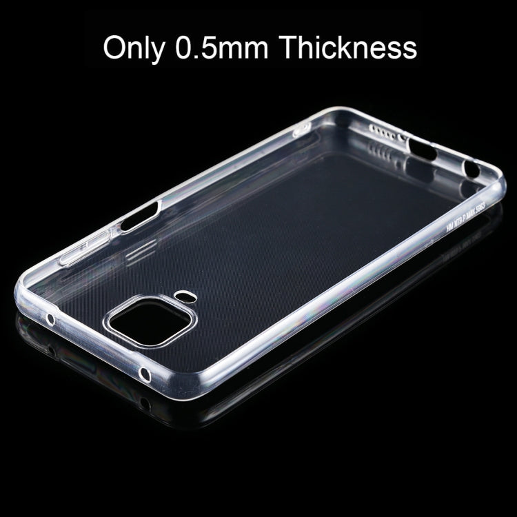 For Xiaomi Redmi Note 9 Pro 0.5mm Ultrathin Transparent TPU Soft Protective Case, For Xiaomi Redmi Note 9 Pro