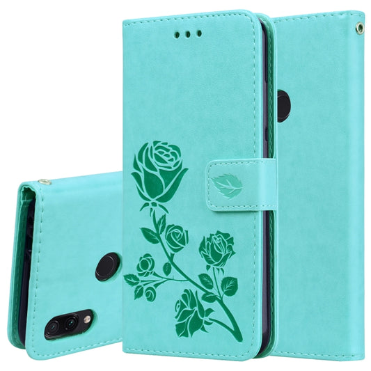 Rose Embossed Horizontal Flip PU Leather Case for Xiaomi Redmi Note 7, with Holder & Card Slots & Wallet, For Xiaomi Redmi Note 7
