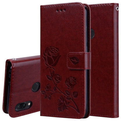 Rose Embossed Horizontal Flip PU Leather Case for Xiaomi Redmi Note 7, with Holder & Card Slots & Wallet, For Xiaomi Redmi Note 7