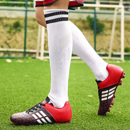 Comfortable and Lightweight PU Soccer Shoes for Children & Adult, 31, 32, 33, 34, 35, 36, 37, 38, 39, 40, 41, 42, 43