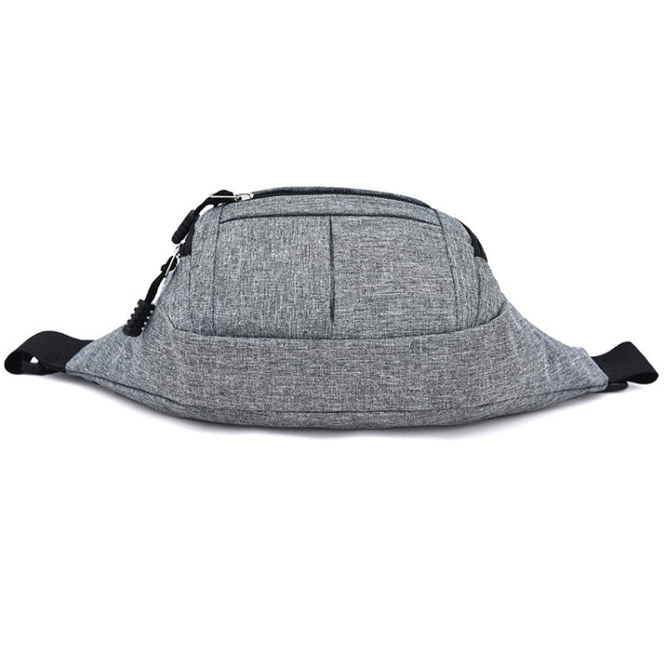 Riñonera deportiva impermeable con bolsillos casuales y multifunción de color puro