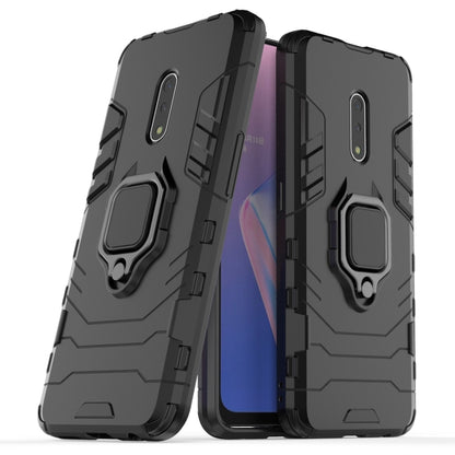 Funda protectora de PC + TPU a prueba de golpes para OPPO K3/Realme X, con soporte de anillo magnético.