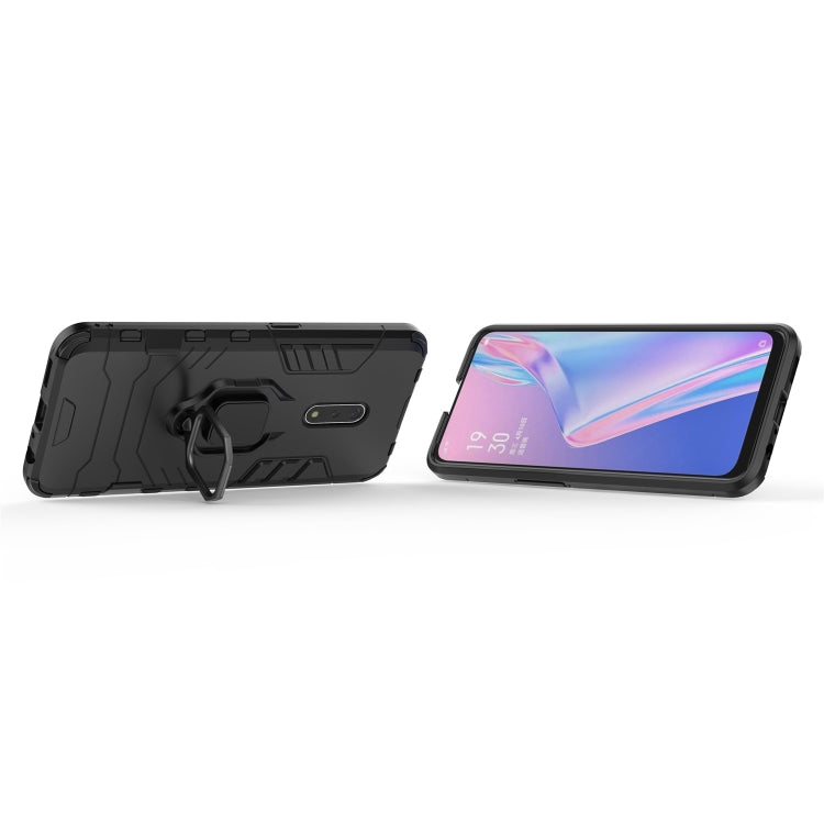 Funda protectora de PC + TPU a prueba de golpes para OPPO K3/Realme X, con soporte de anillo magnético.