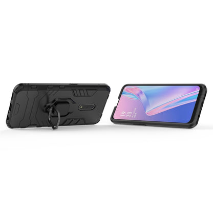 Funda protectora de PC + TPU a prueba de golpes para OPPO K3/Realme X, con soporte de anillo magnético.