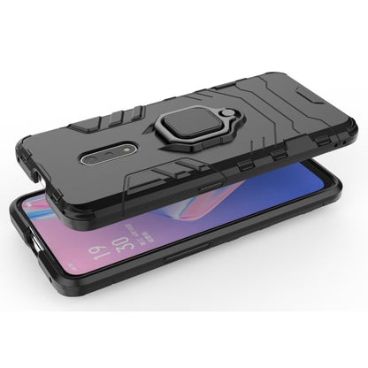 Funda protectora de PC + TPU a prueba de golpes para OPPO K3/Realme X, con soporte de anillo magnético.