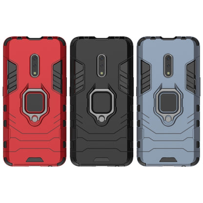 Funda protectora de PC + TPU a prueba de golpes para OPPO K3/Realme X, con soporte de anillo magnético.