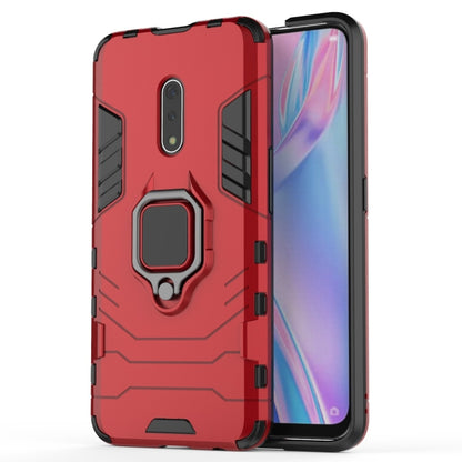 Funda protectora de PC + TPU a prueba de golpes para OPPO K3/Realme X, con soporte de anillo magnético.