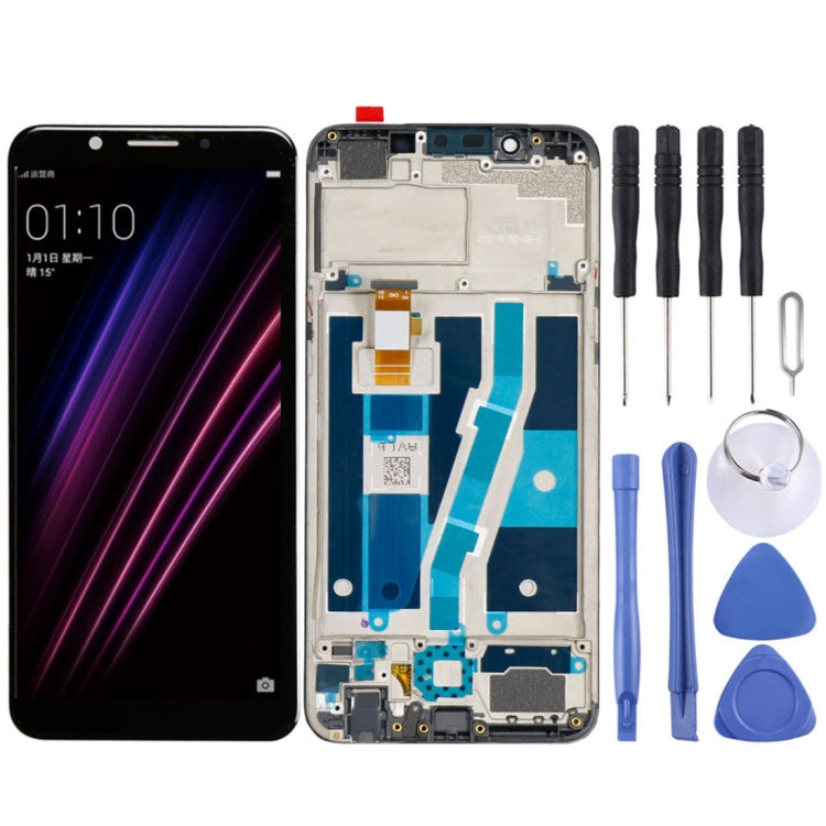 Pantalla LCD y digitalizador completo para OPPO A1, con marco, para OPPO A1