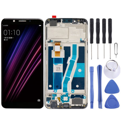 Pantalla LCD y digitalizador completo para OPPO A1, con marco, para OPPO A1