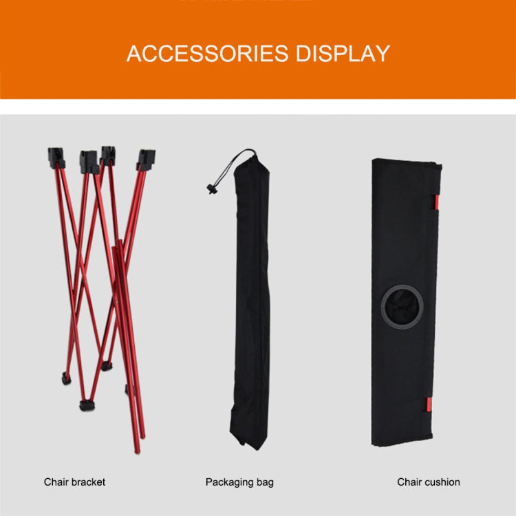 Mesa plegable portátil y ligera para acampar al aire libre, de tela Oxford, de aluminio de aviación, para picnic y barbacoa (roja)