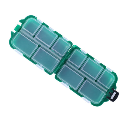 HENGJIA qt061-1 Ten Grid Clamshell Fishing Gear Storage Fishing Tackle Box, qt061-1