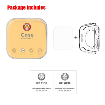 ENKAY Hat-Prince 2 en 1 Funda de TPU semirrígida + Película de PET curvada con calor 3D para Apple Watch Series 6/5/4/SE 3/SE 2/SE 1 44 mm